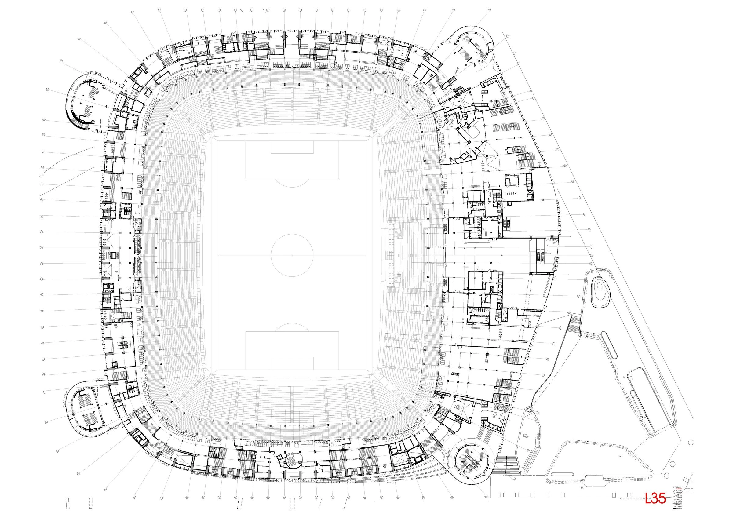 圣地亚哥·伯纳乌球场改造丨西班牙马德里丨L35 Architects,GMP,Ribas & Ribas-51