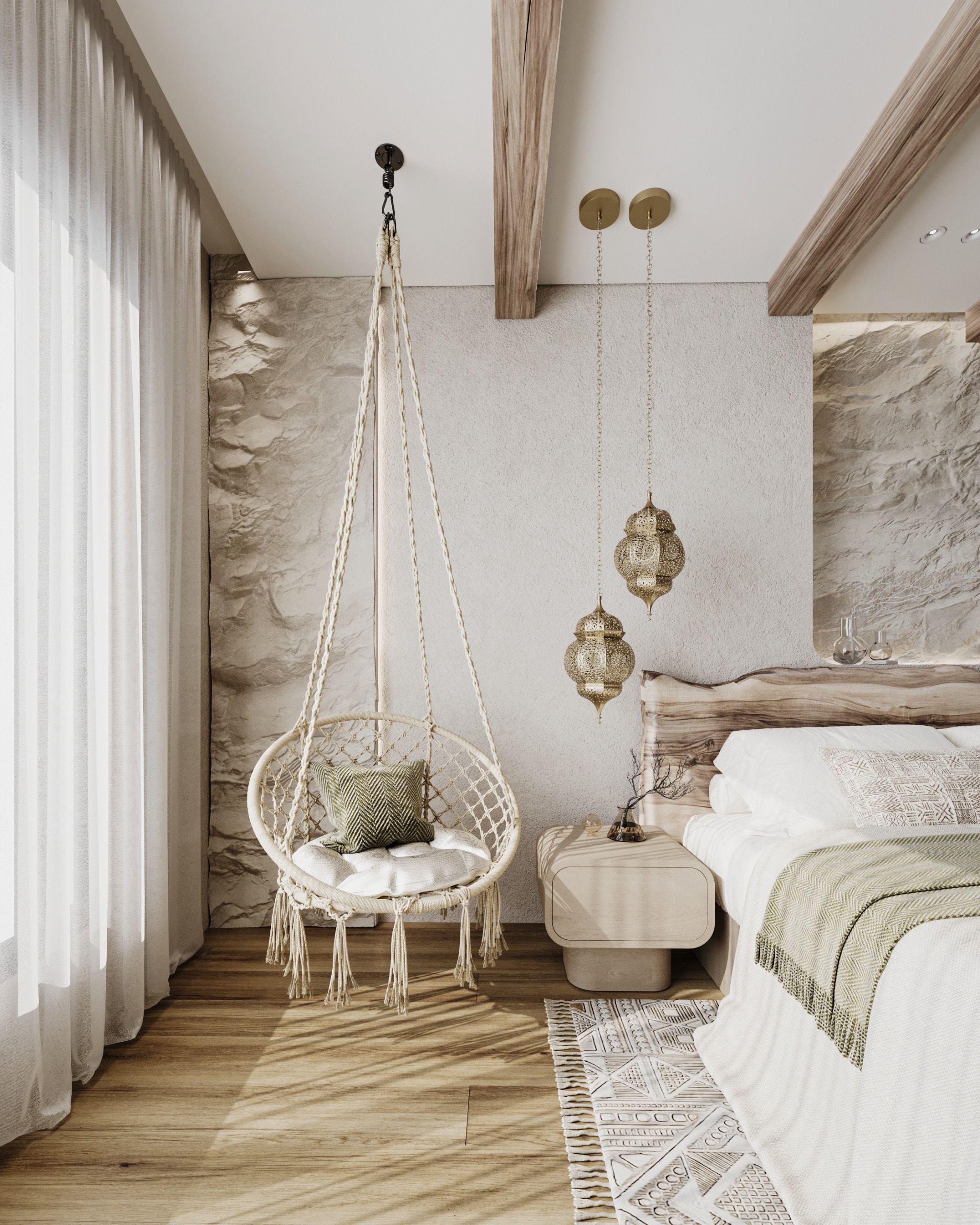 斯维安卧室设计（注：SIWIAN可能是特定的人名、地名或品牌名等，如果有更准确的对应信息，以实际为准）丨EgyptAlexandria丨Hammoud Architects-10