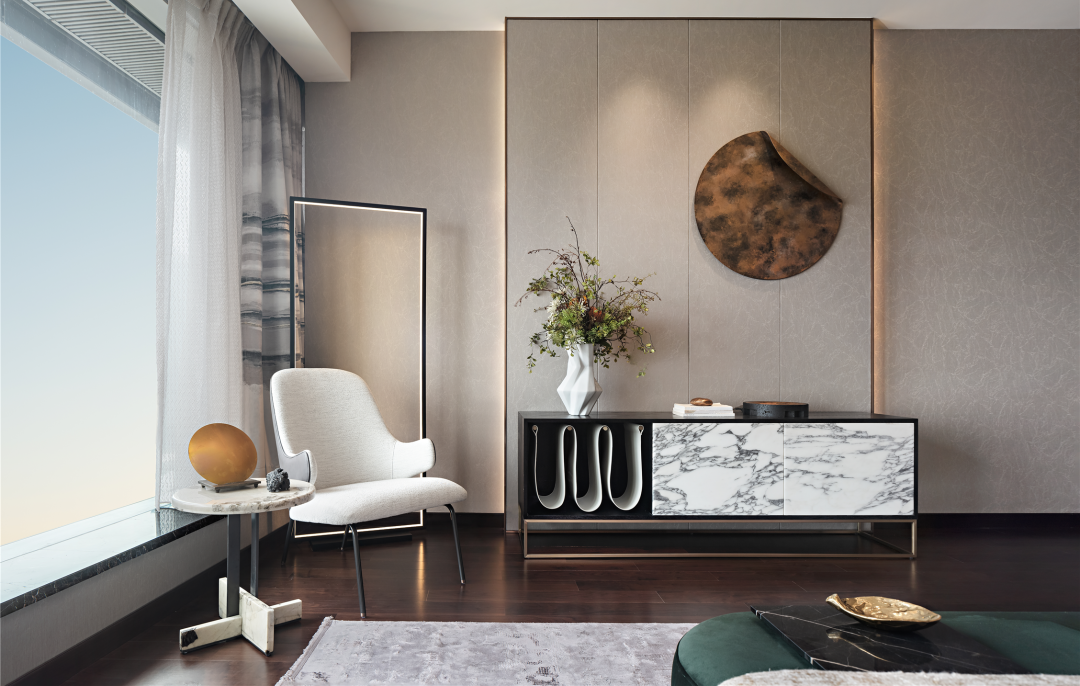 深圳中心·天元 383㎡ 平层公寓样板房丨中国深圳丨KPF,Aedas-56