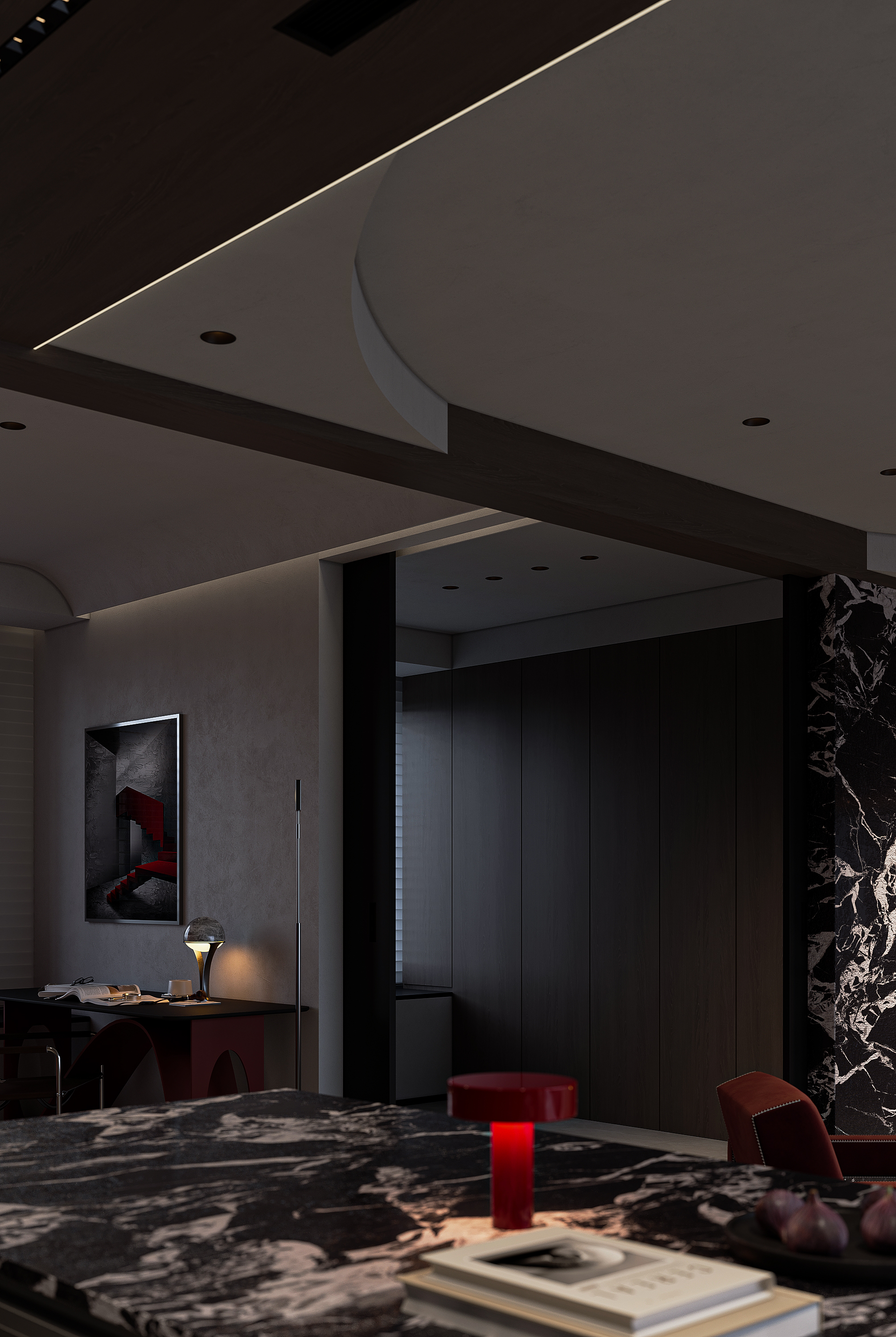 意式极简风室内设计丨金屹效果图团队-11