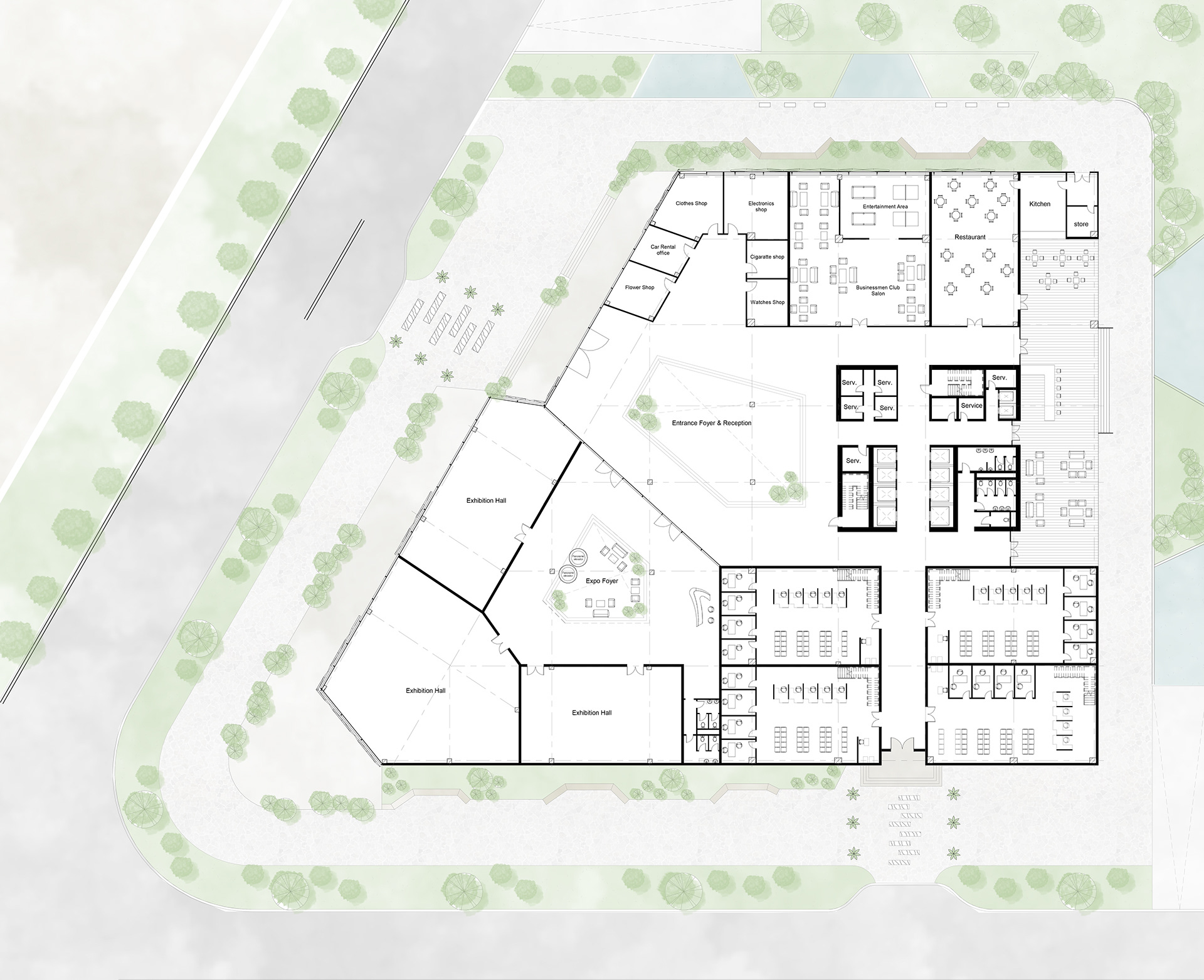 双子塔丨埃及丨开罗大学工程建筑系-15