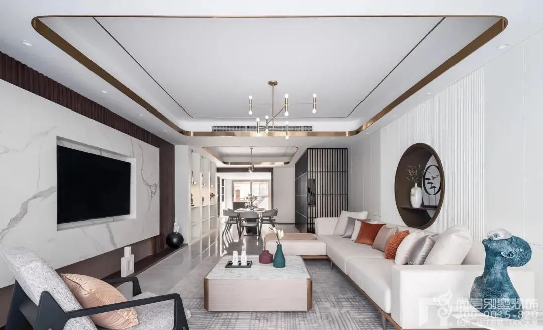 宁静雅致新中式风温馨居所丨中国杭州丨尚层别墅装饰-19