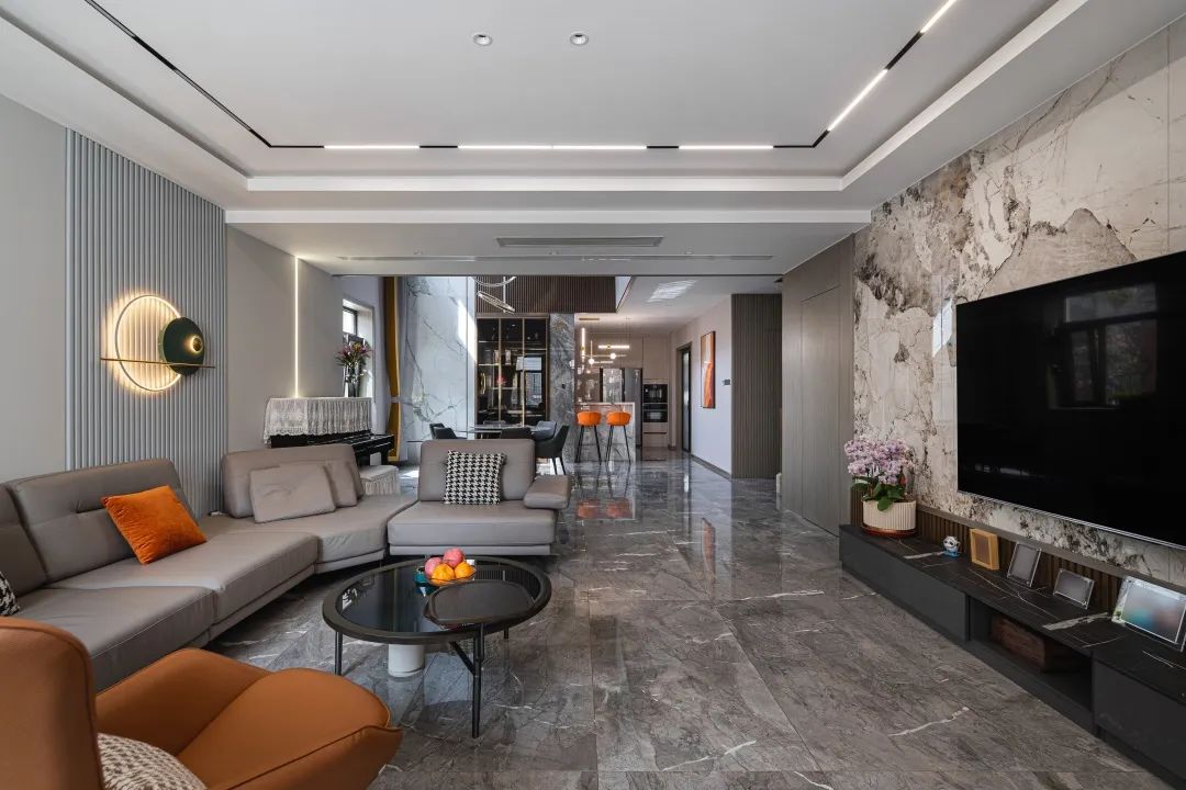 泷湾苑 320㎡现代风别墅丨中国上海丨尚层别墅装饰-12