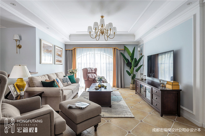 58万元四居及以上185平米装修案例-12