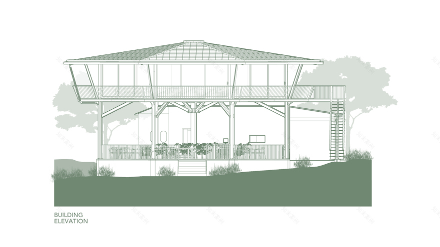 印度尼西亚八角形餐厅和工作建筑丨斯蒂尔特工作室-31