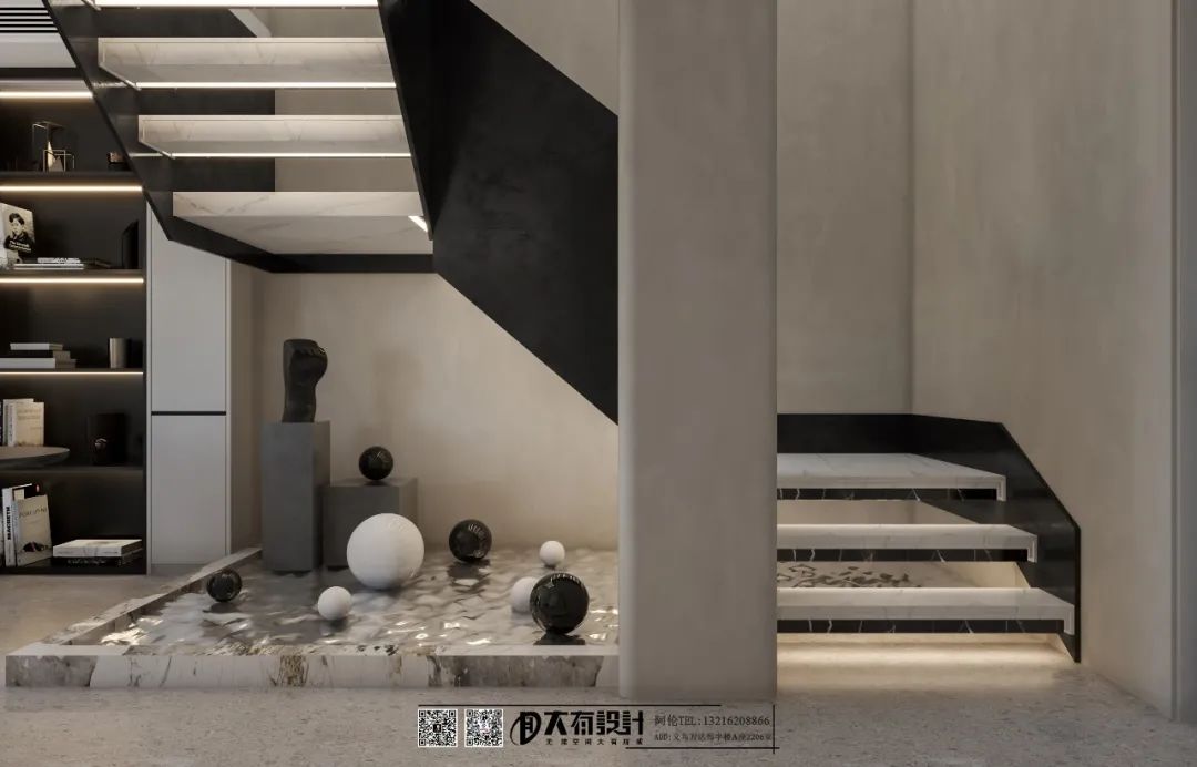 极简轻奢义乌 326㎡贵气住宅设计丨大有团队-22