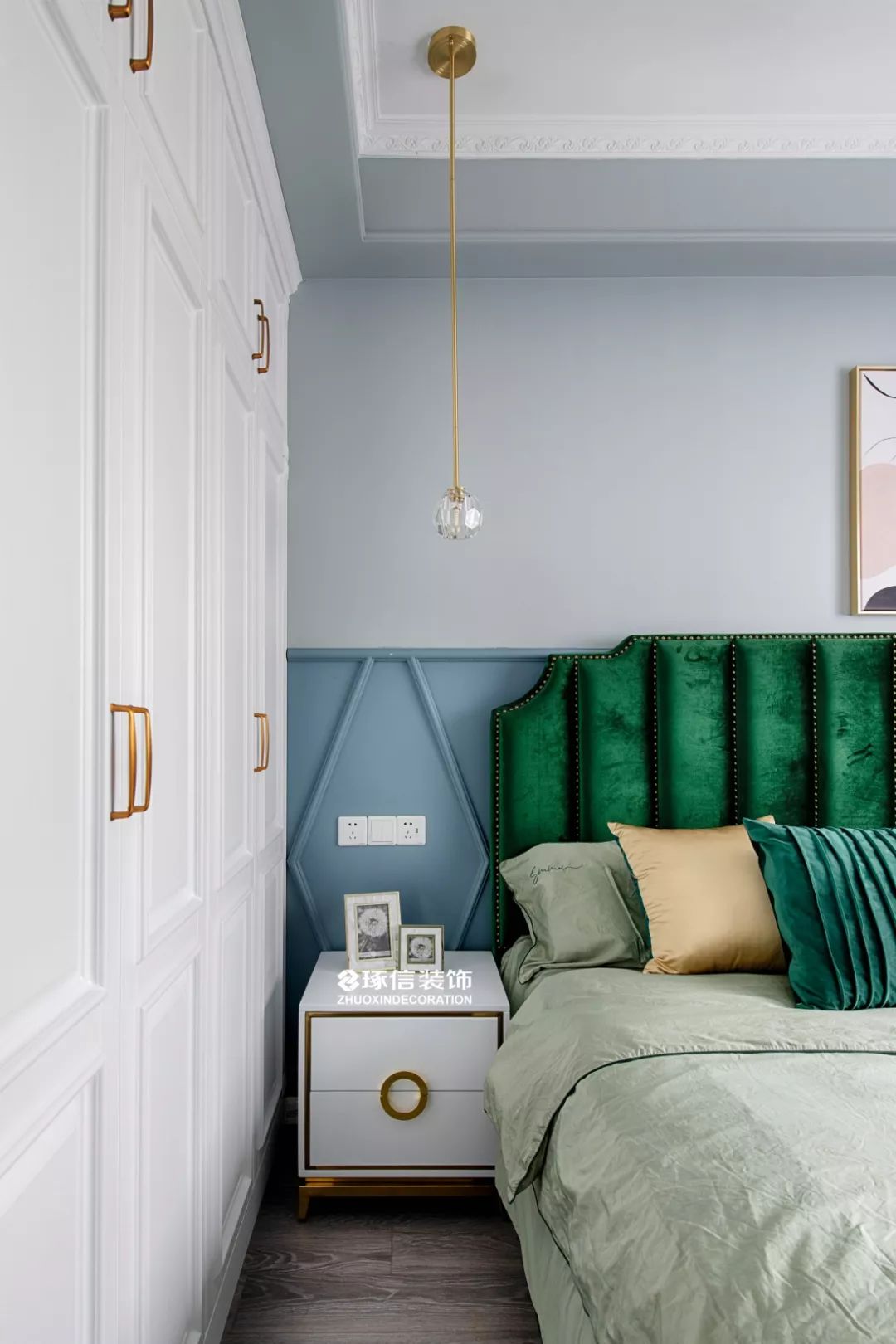 江北美式轻奢三口之家，幸福空间诠释生活美学-68