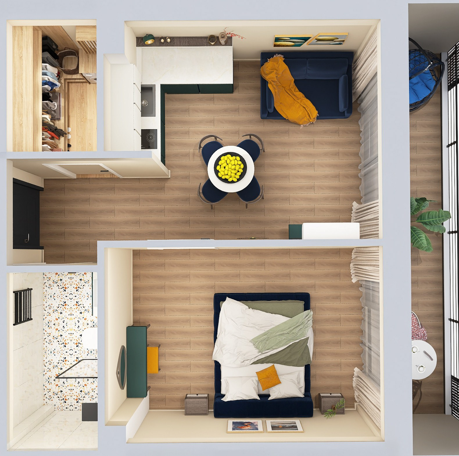 Hotel Fidelio, Black Sea - Shekvetili, 35 sq.m-1