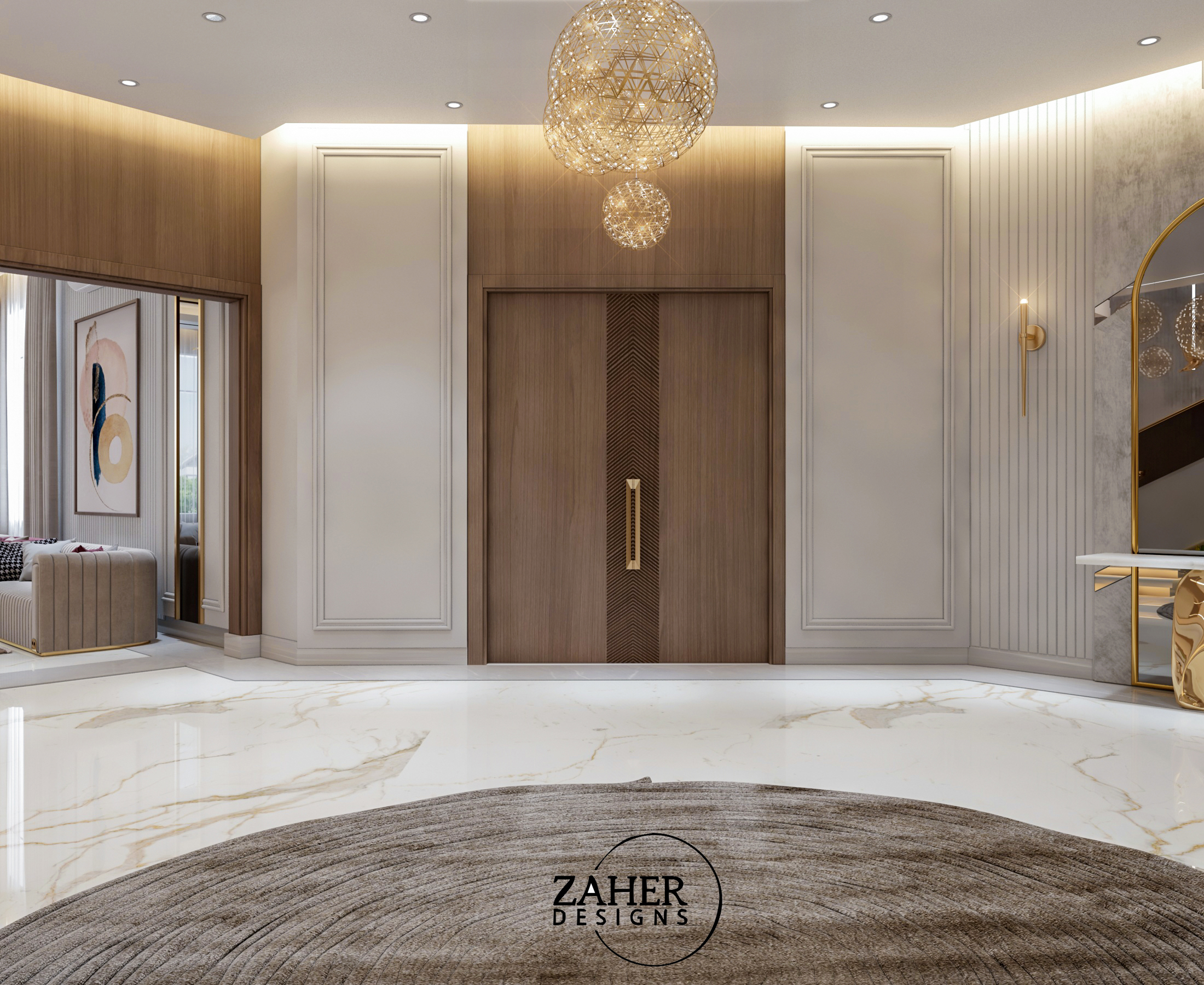 豪华别墅入口丨卡塔尔丨Ahmed zaher-9