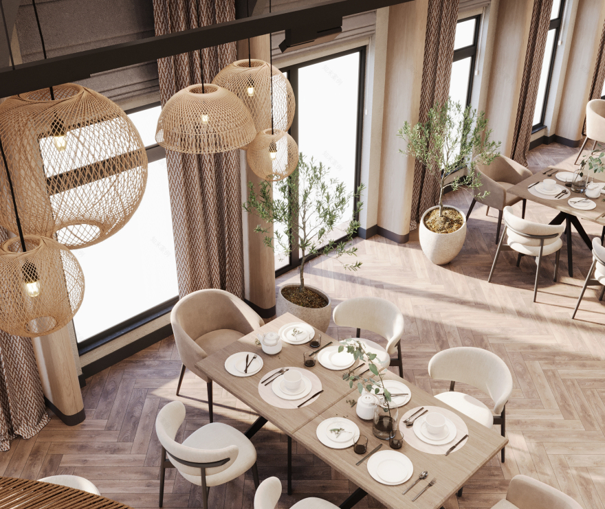 160平方米餐厅室内设计丨亚美尼亚丨Design_14,Narek Azaryan-24