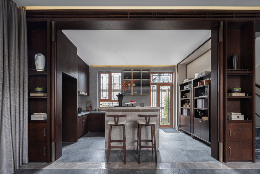 五矿铂海樾府 L 户型 · 盛唐古韵新中式空间设计丨中国营口丨FANST 泛思特设计-24