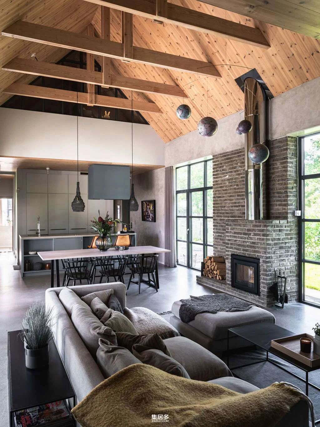 瑞典现代时尚谷仓式乡村小别墅-27