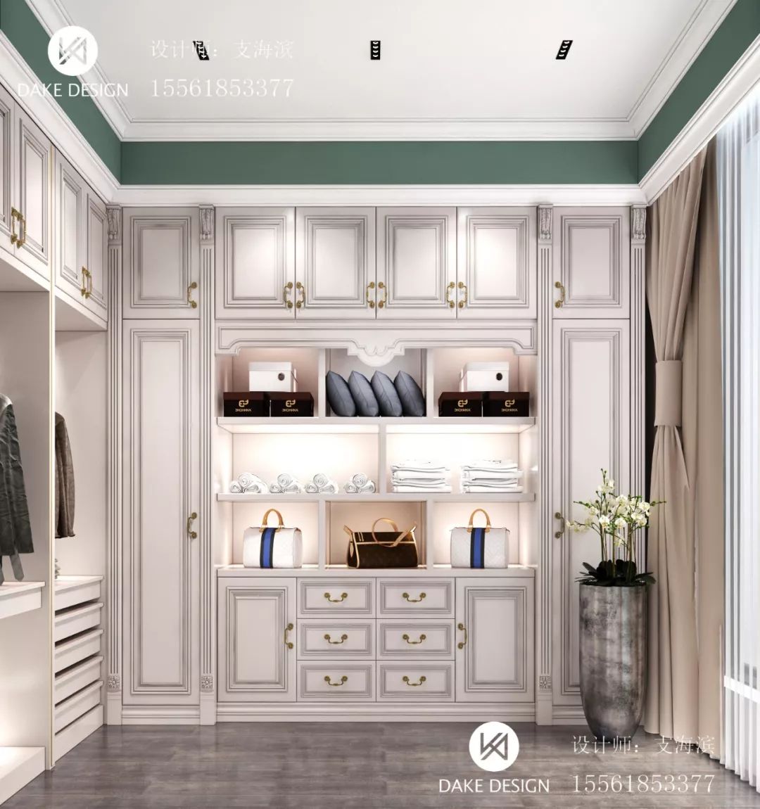 辰能楼王案例 | 支海滨打造 267㎡美式新古典质感生活-38