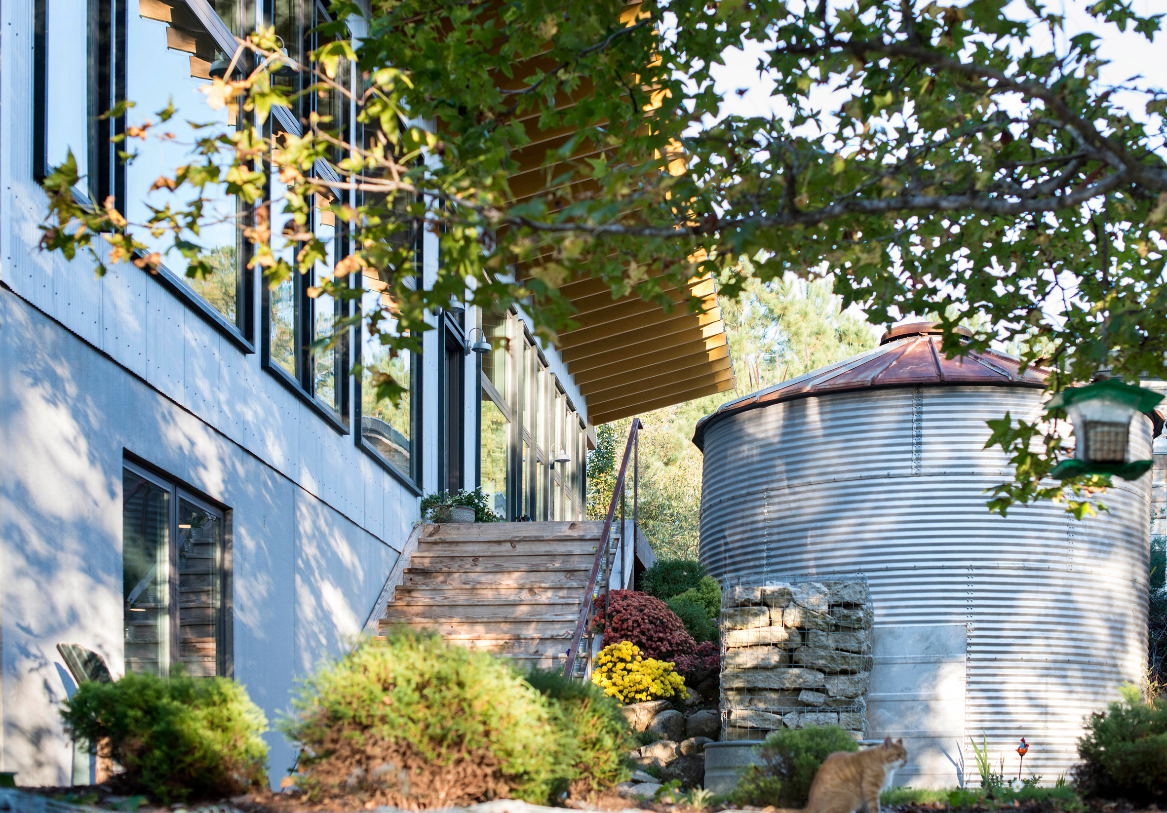 North Carolina farmhouse combines rustic and modern features-16