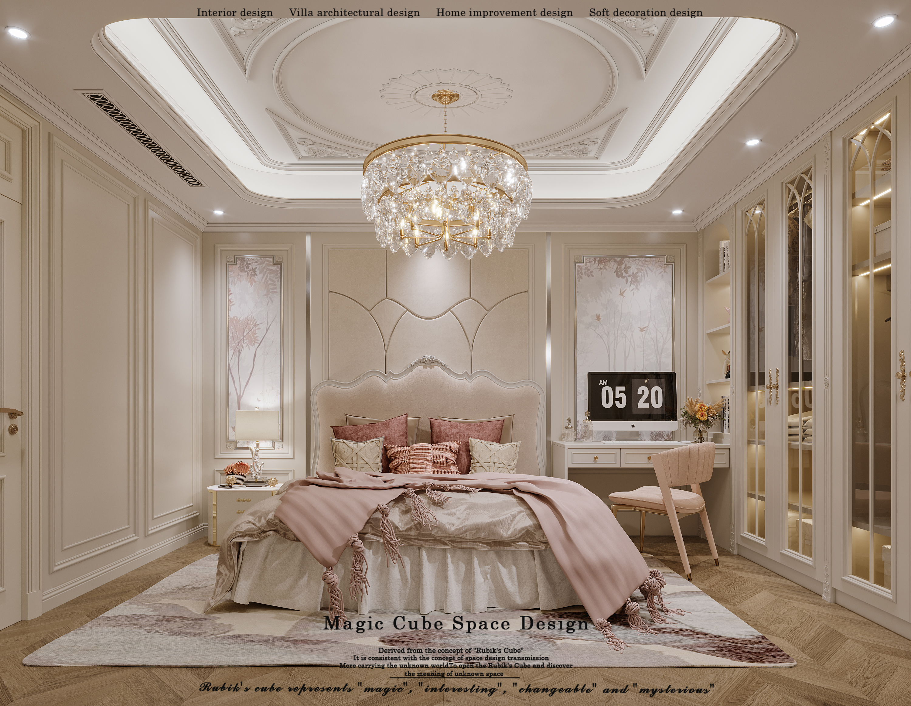 浙江•法式复古别墅设计丨中国浙江丨魔方空间设计-48