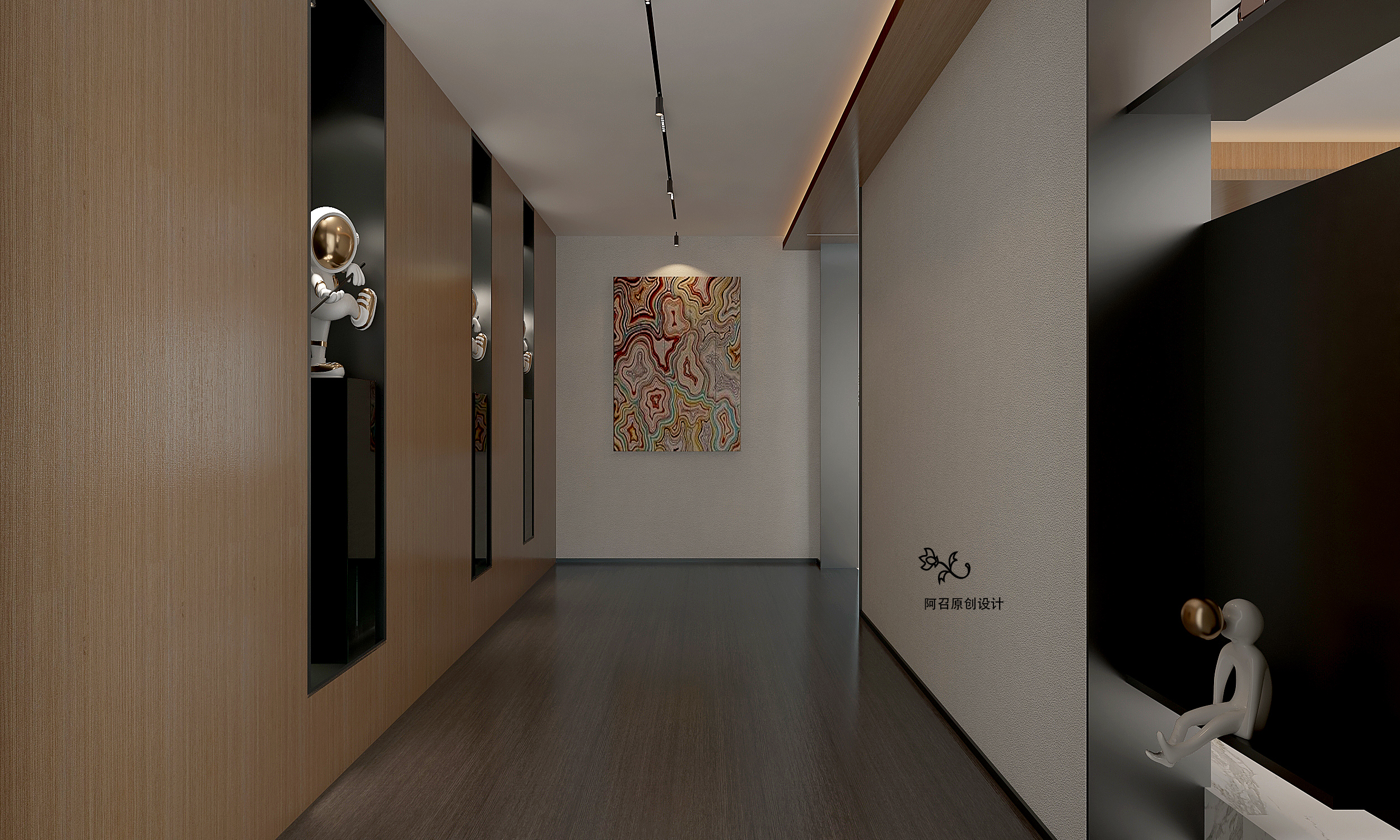 国仕山三期室内设计丨阿召原创设计-3