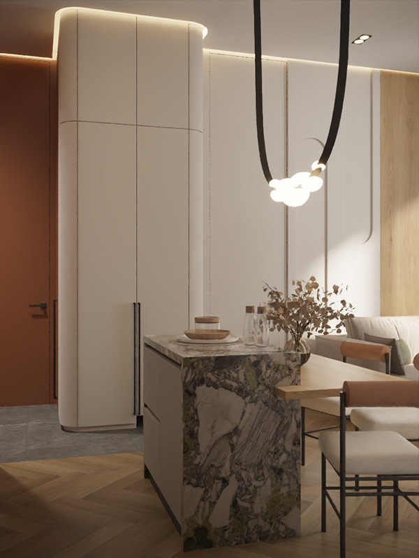 Современный интерьер с яркими акцентами-5