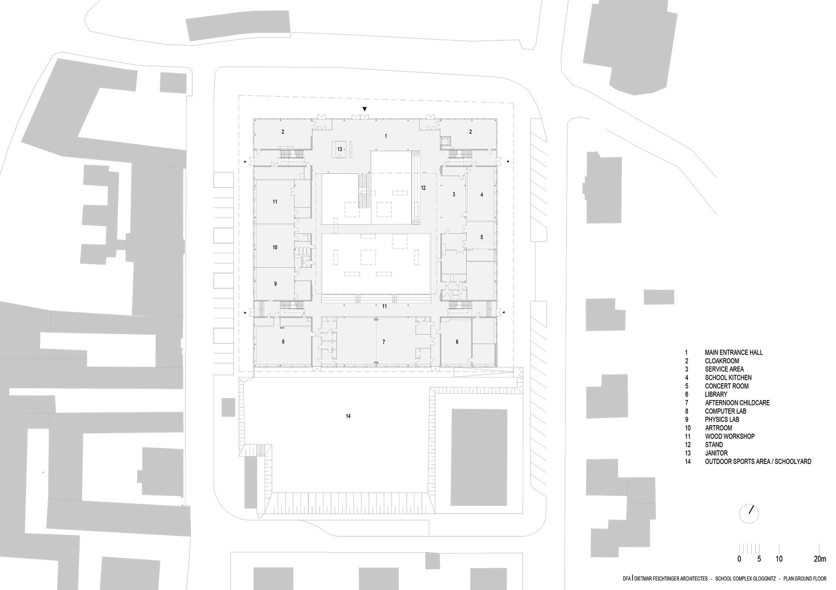 Gloggnitz学校综合体，奥地利 / Dietmar Feichtinger Architectes-7