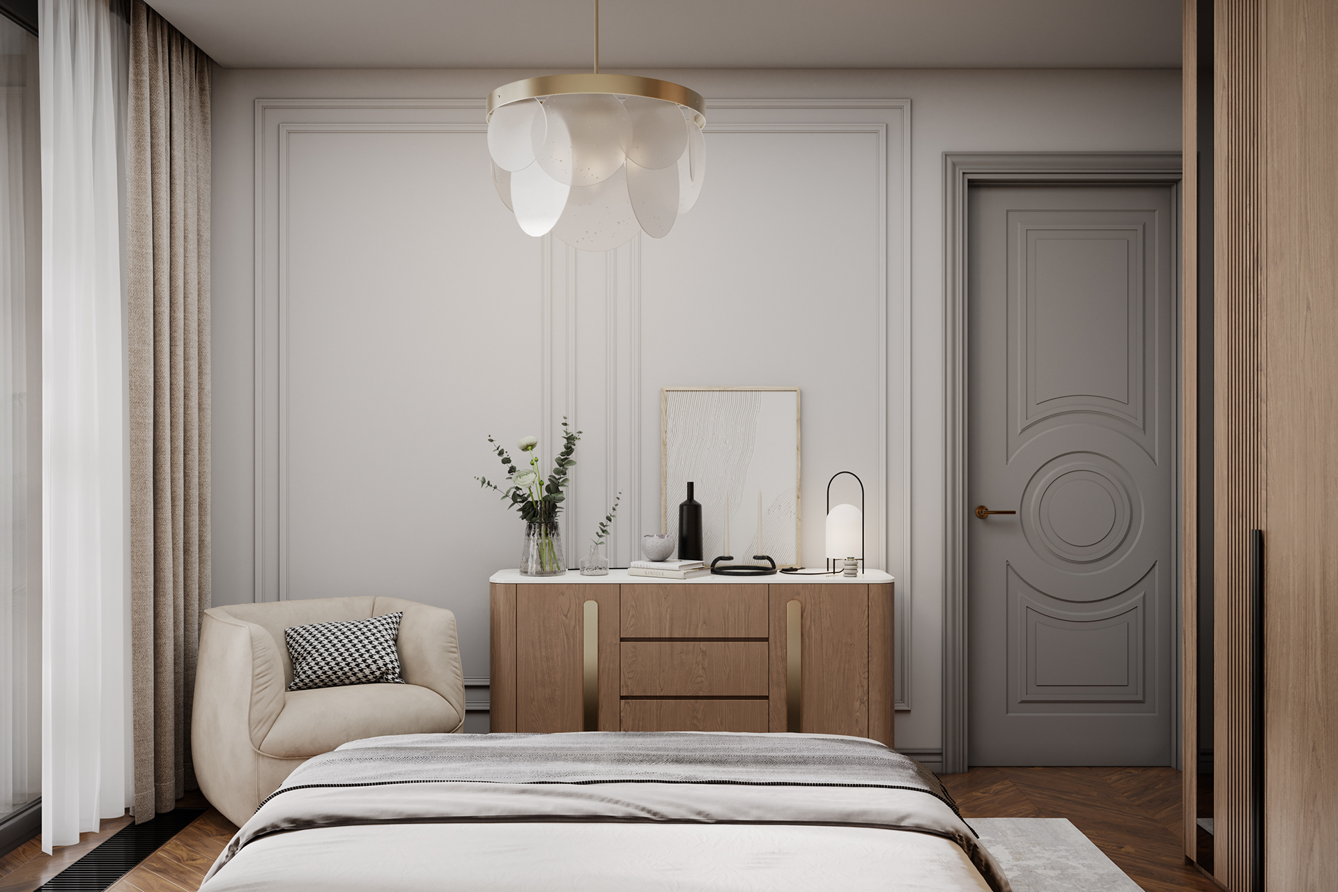 ЖК "RiverSky" 三室公寓可视化项目丨俄罗斯莫斯科-18