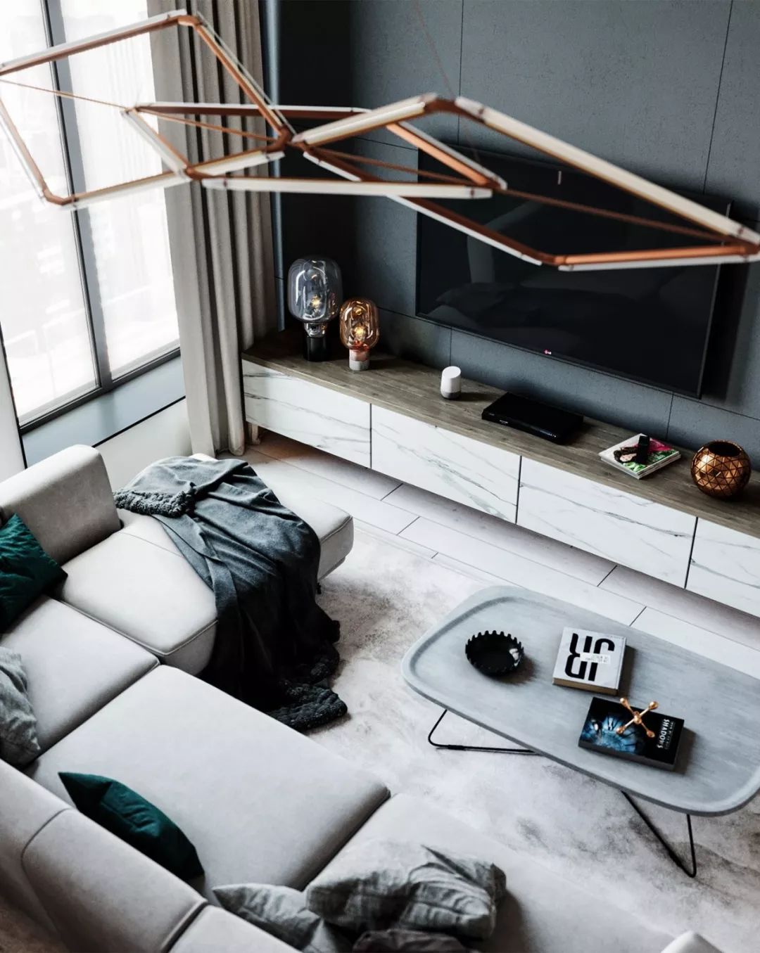 纽约 105 平米现代奢华公寓，展现优雅生活格调-1