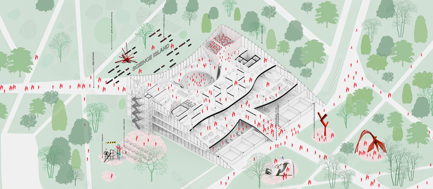 科学之岛 · 融入景观的科技文化中心-30