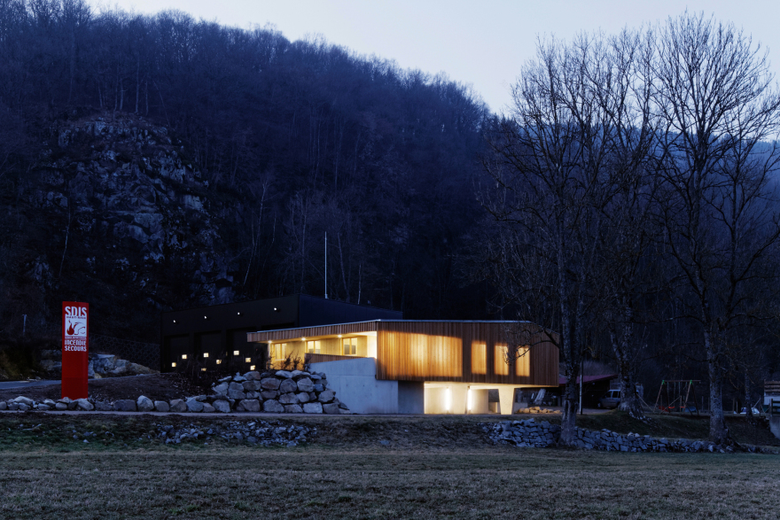 Metzeral 消防站 | 自然与功能完美融合-22