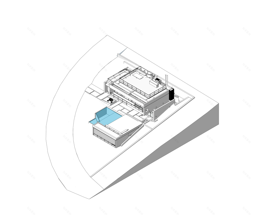 岩石与水的交融——Peak House 别墅设计-10