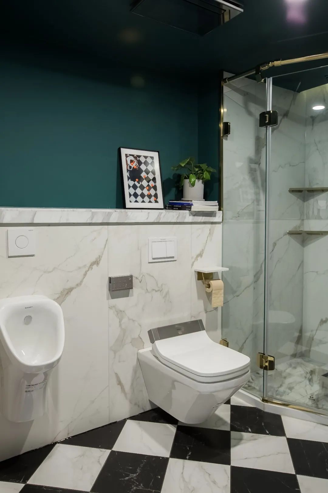 175㎡法式风情顶层复式，旋转楼梯融入“职住一体”生活-80