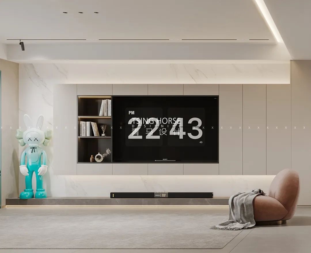 曲江大城雍宸上叠现代简约别墅设计丨青马别墅设计-18