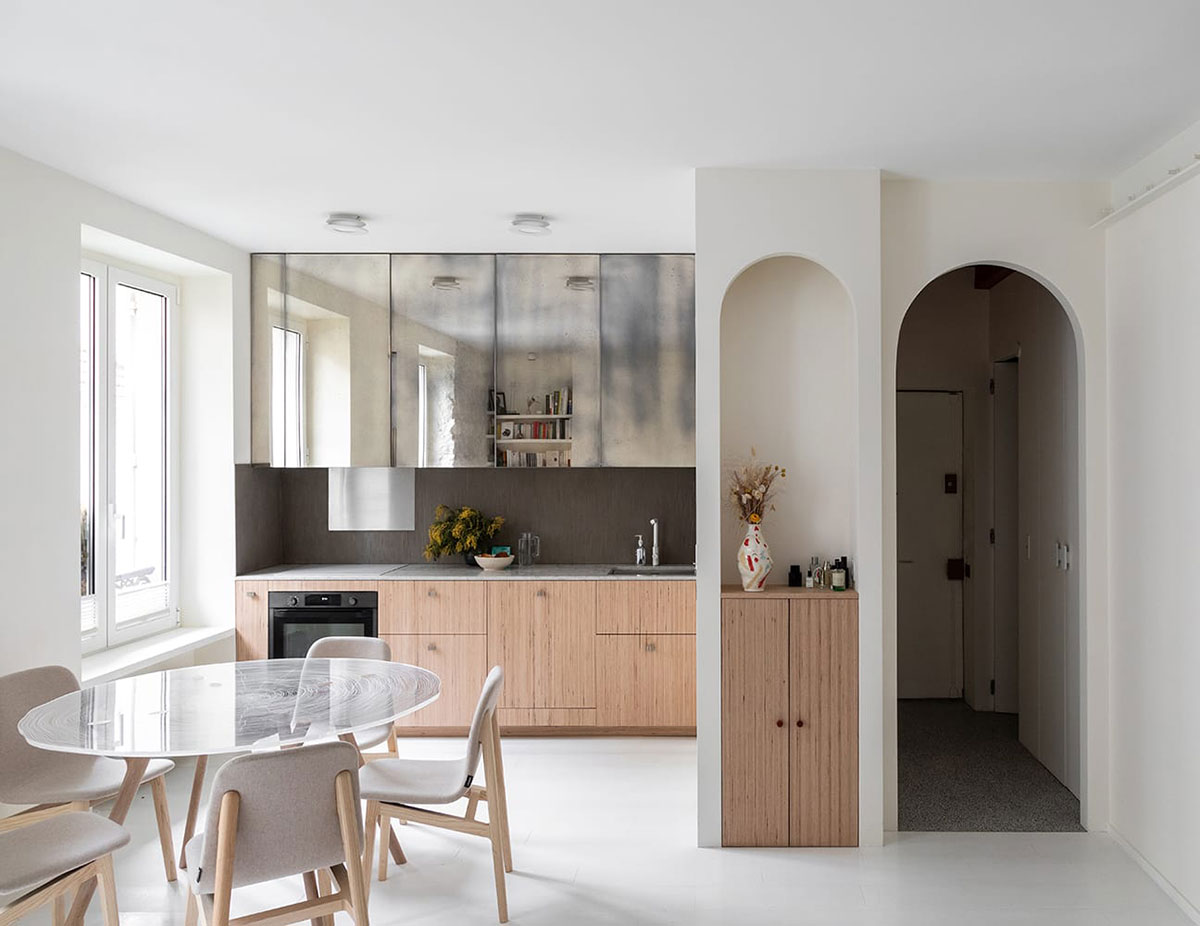 巴黎明亮现代公寓的独特设计-1