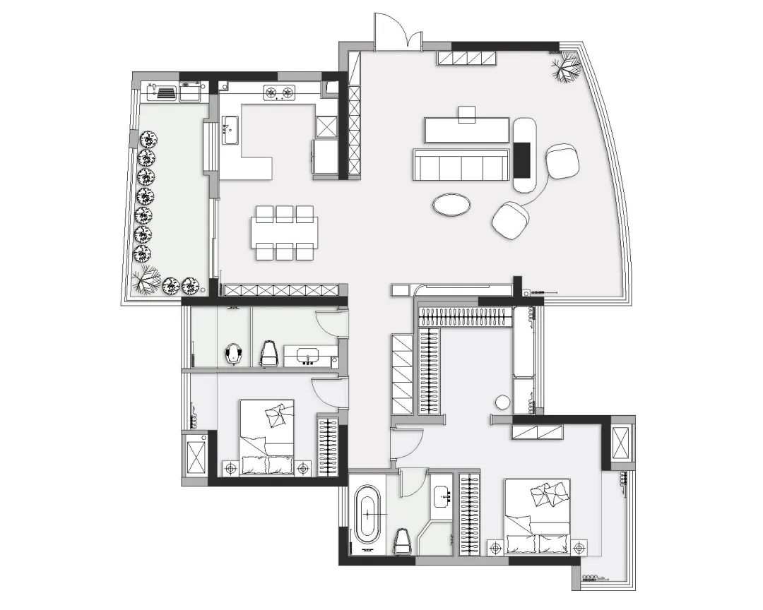 雅居乐国际花园150㎡彩色的夏日多巴胺丨中国重庆丨KD室内设计事务所-17