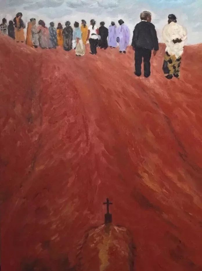 黄建兵非洲油画作品赏析 | 原始与现代的碰撞-47