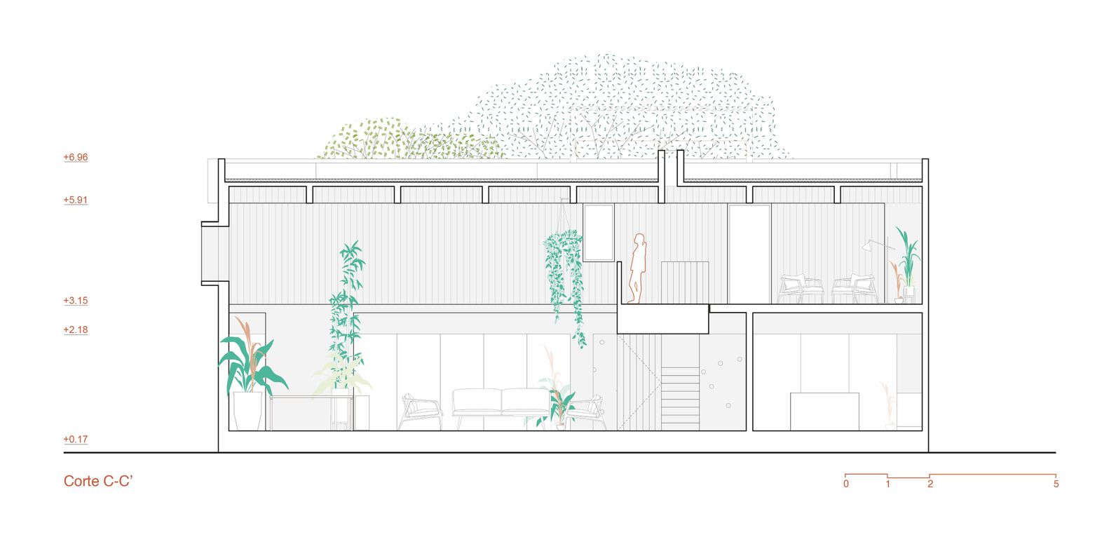 秘鲁 Poniente House · 以光影游戏塑造的沙漠之家丨PeruPiura丨Losada Rodríguez Arquitectos-40