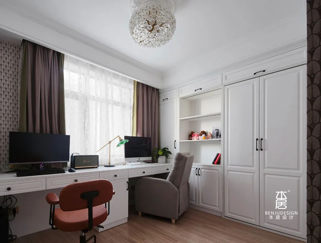 石家庄碧桂园复古混搭风精装房改造丨中国石家庄丨本居设计-61