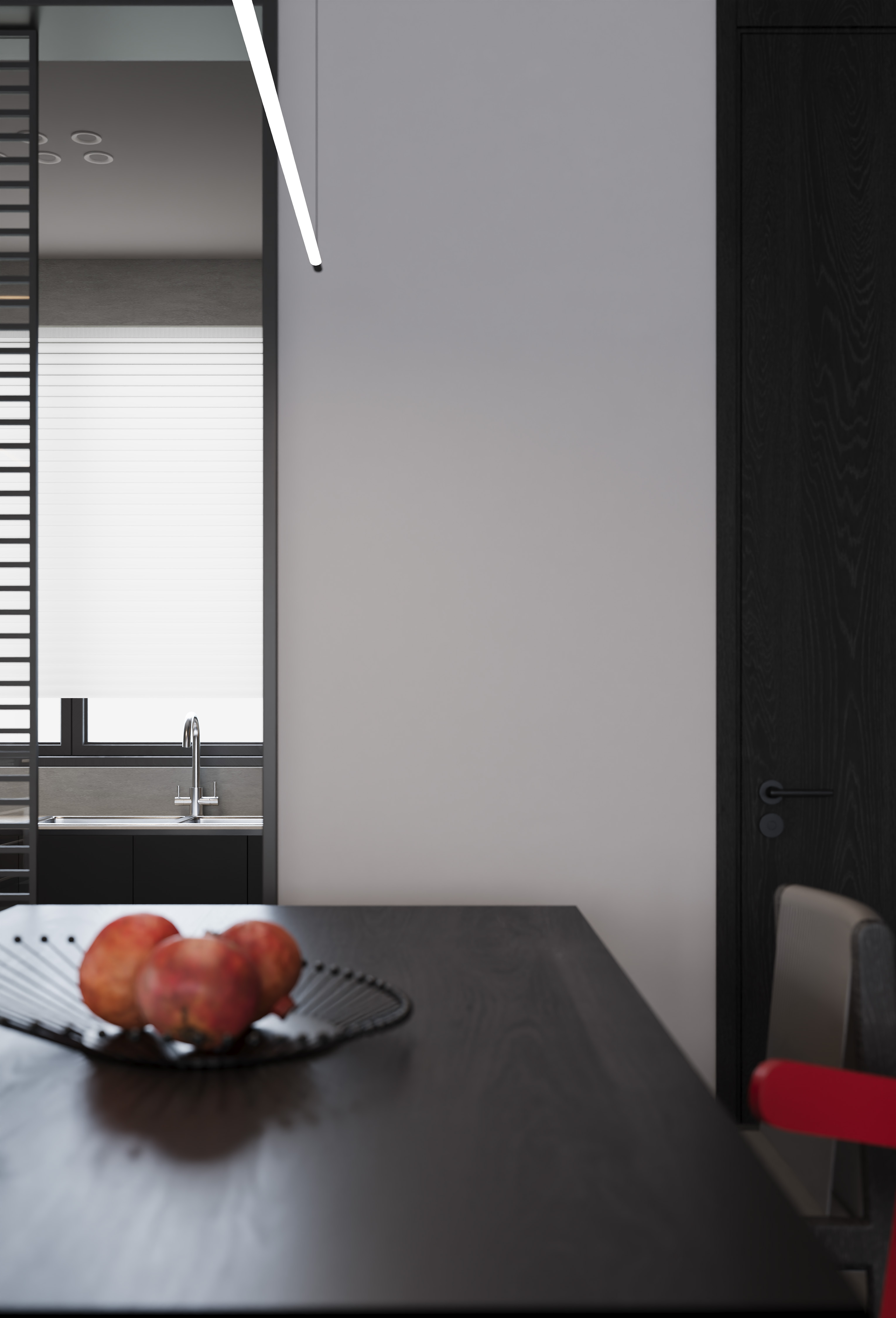 意式大平层设计案例（现代风格客餐厅）-10