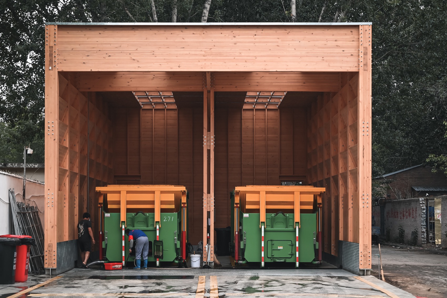 重建城市角落的微型秩序·廊坊北凤道垃圾中转站设计丨中国河北丨园里建筑-12