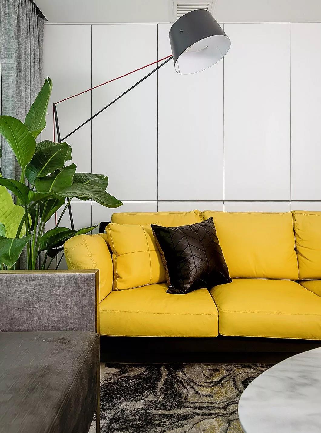 恒阁装饰|加了柠檬黄的北欧混搭风，就是要这个feel！-4