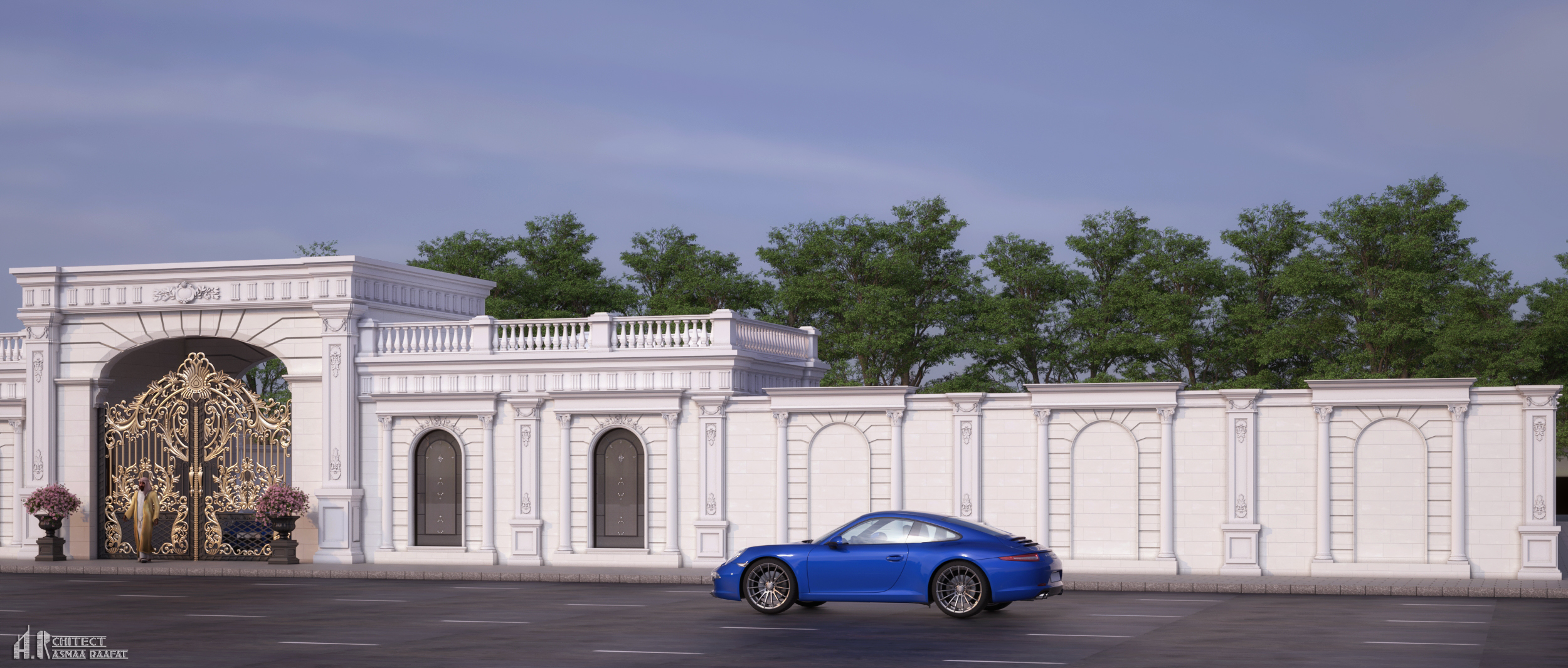 Fence design in Qatar, classic style-5