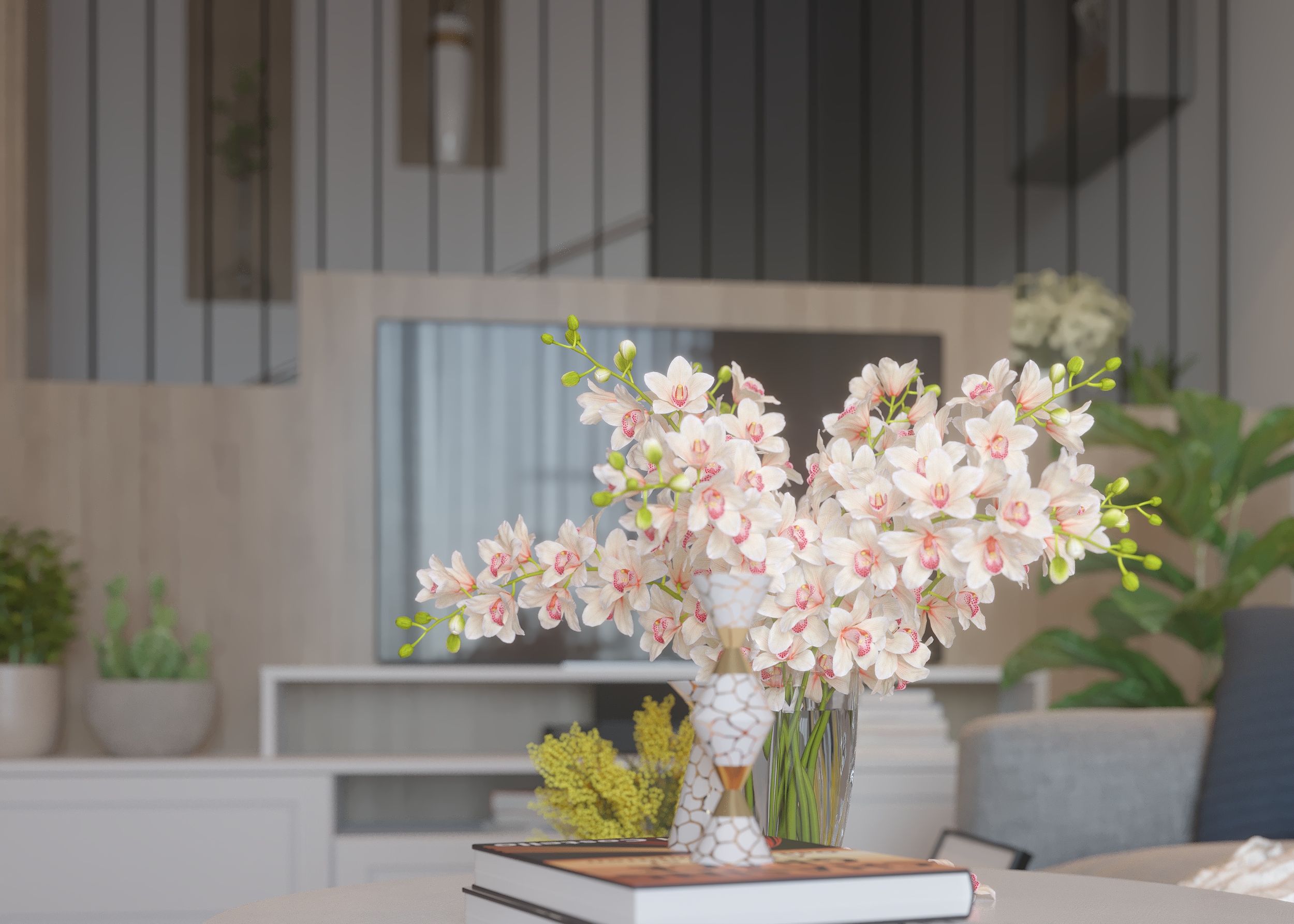 Scandinavian Living Room, Corridor & Stairs-10