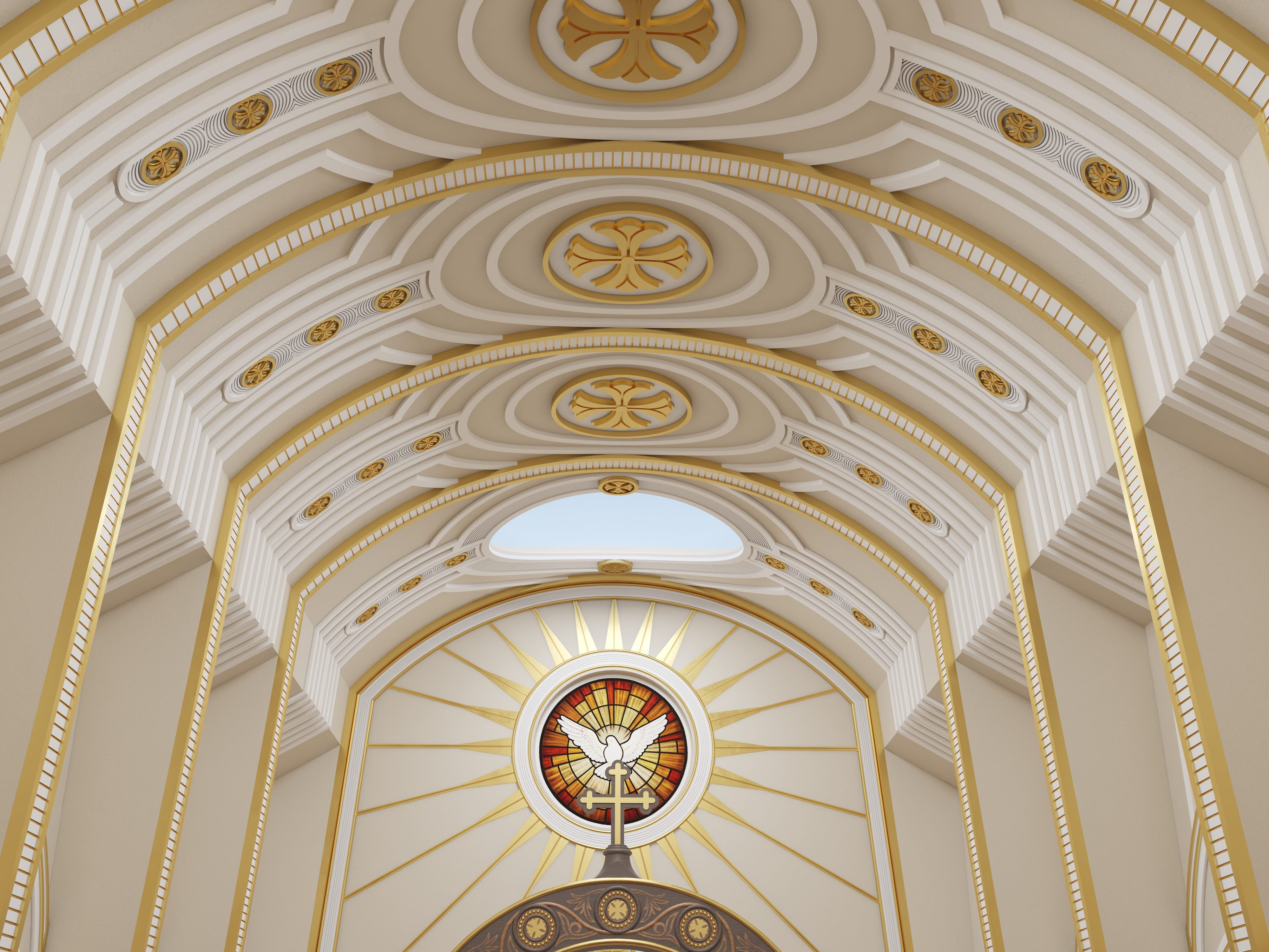 Church of the Holy Cross interior design-6