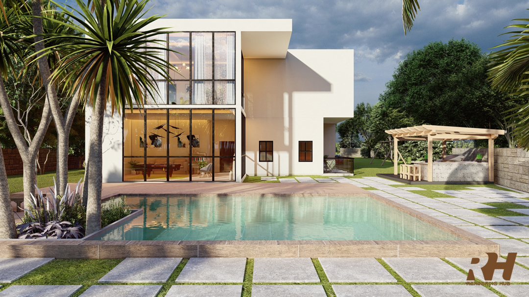 Residential House Design & 3D Rendering-12