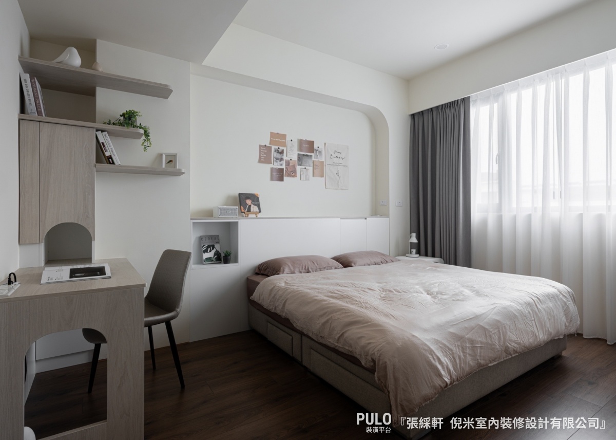 台中4层楼极简灰白色调透天居家装潢丨中国台中丨倪米室内装修设计有限公司-69