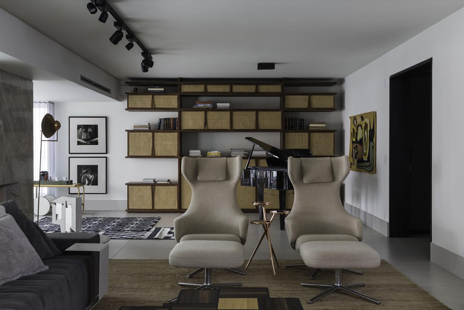 巴西 SP 市 LAF 公寓,木质与玻璃的现代混搭-2