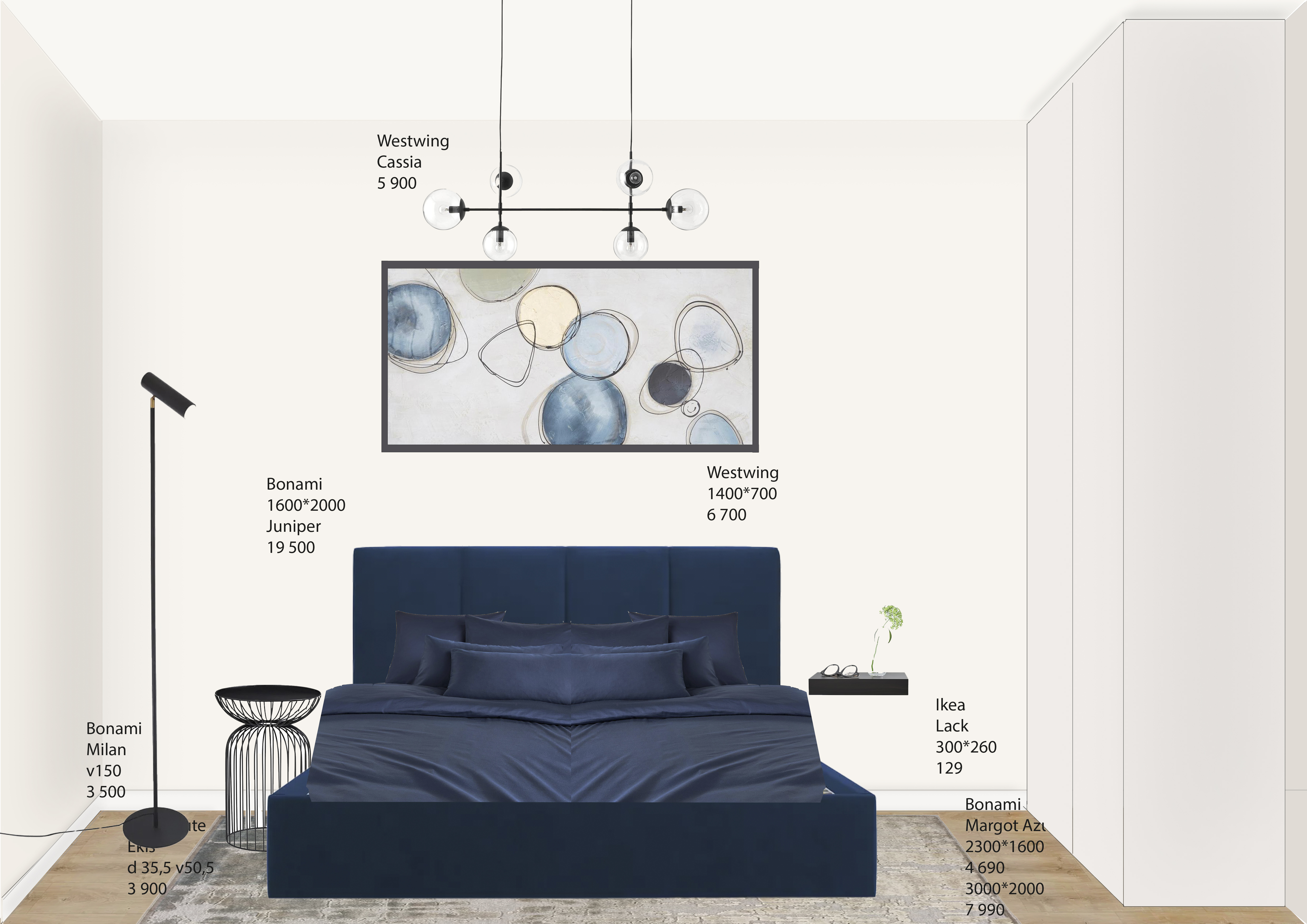 Concept collage for bedroom-4