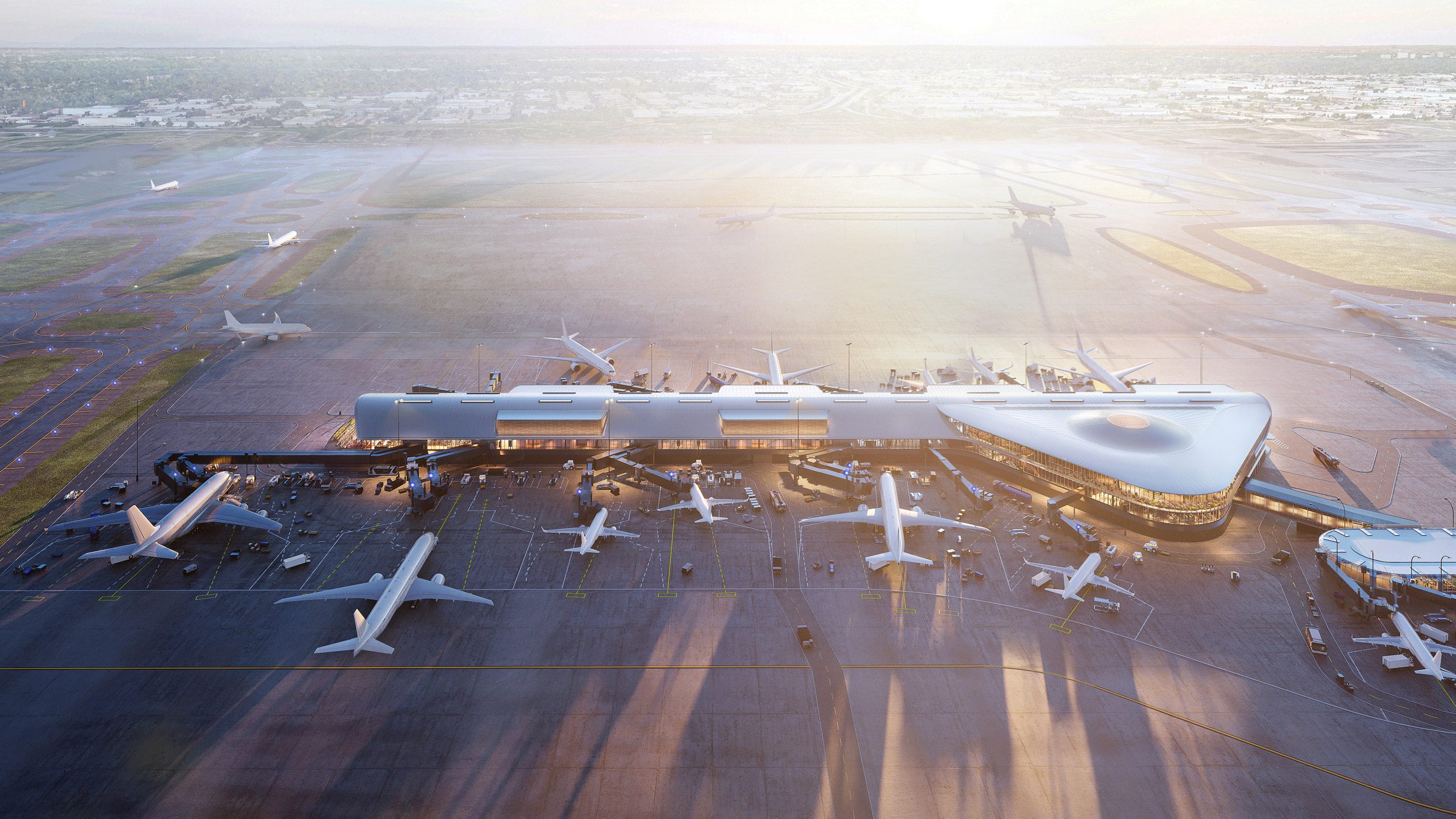 Chicago airport expansion set to have "tree-like structural system"-0