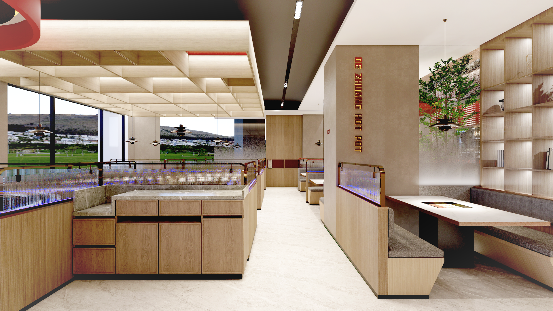 重庆德庄火锅丨中国安徽丨FZ 建筑空间·准线设计-13