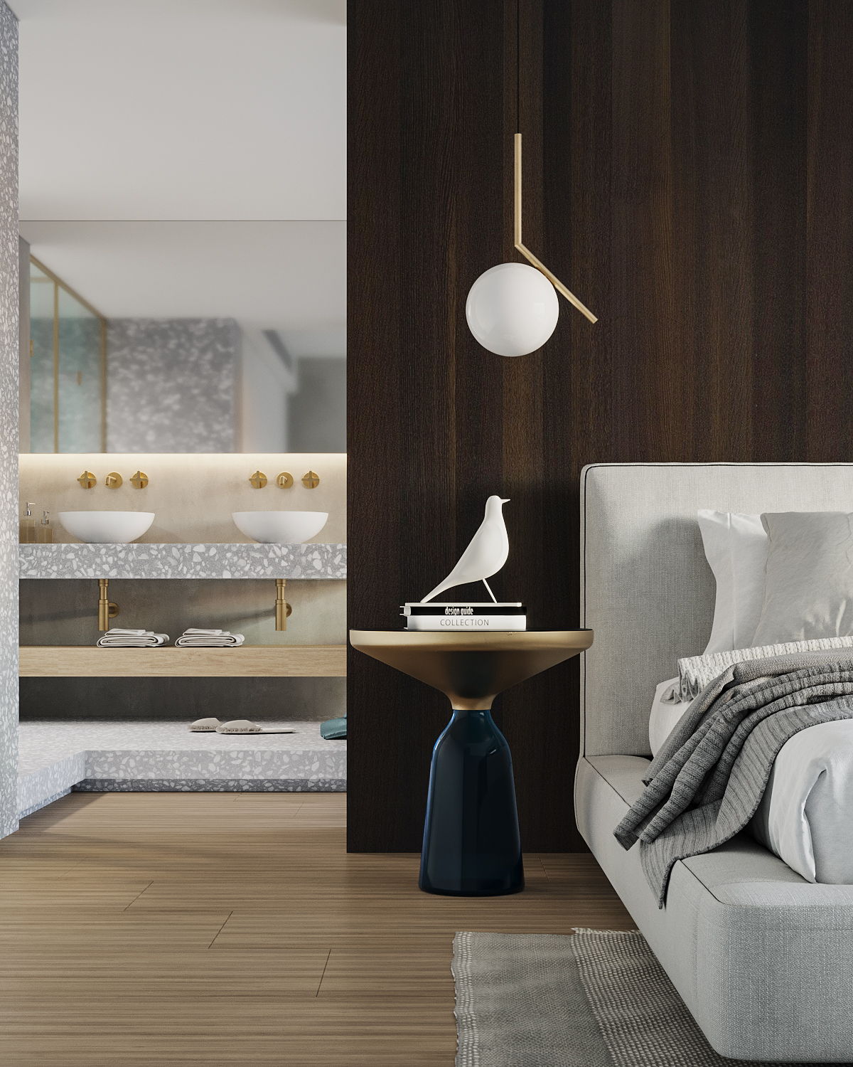 现代侘寂轻奢客厅设计-20