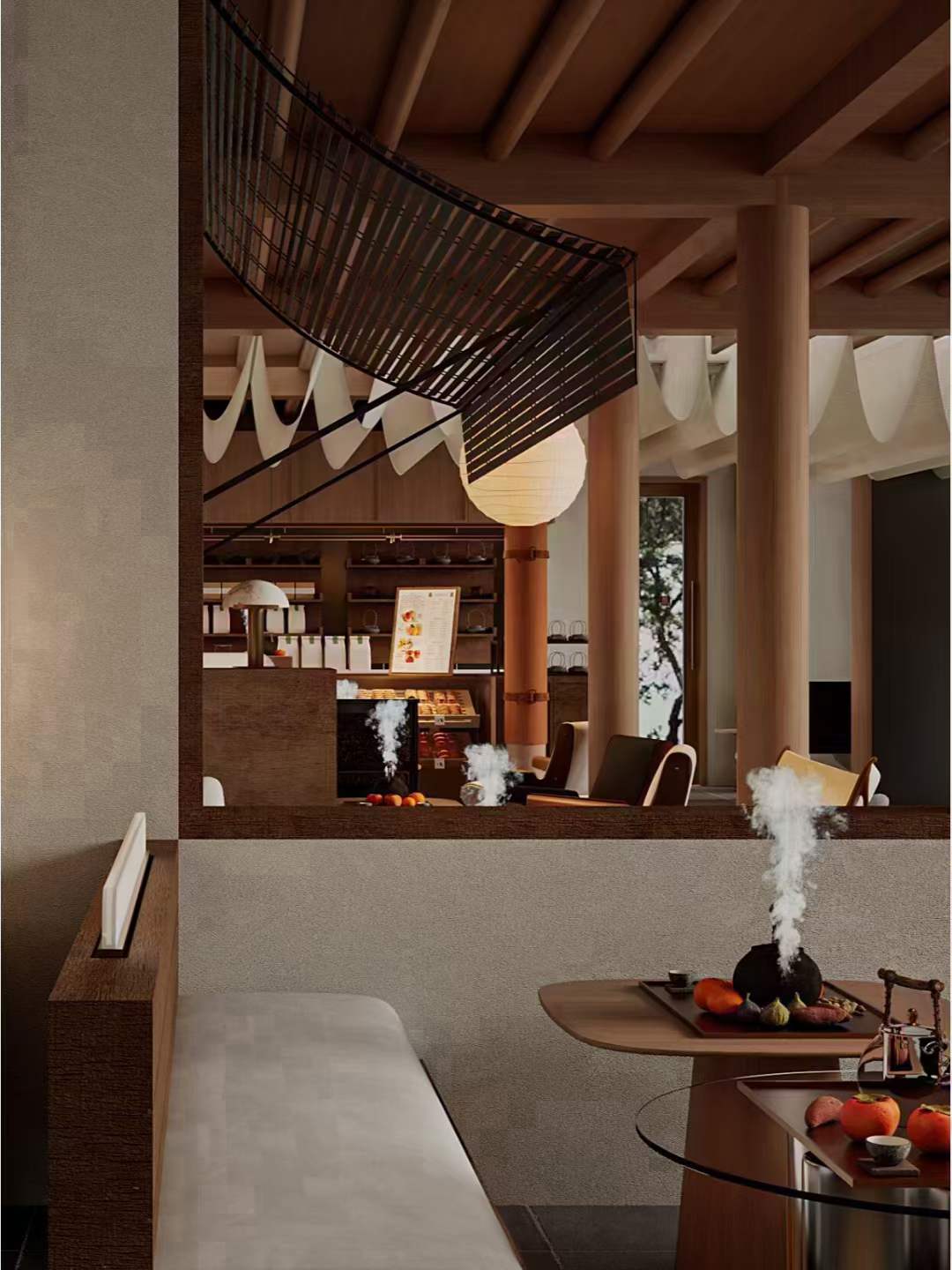 本茶室空间设计以“静谧、自然、雅致”为主题-3