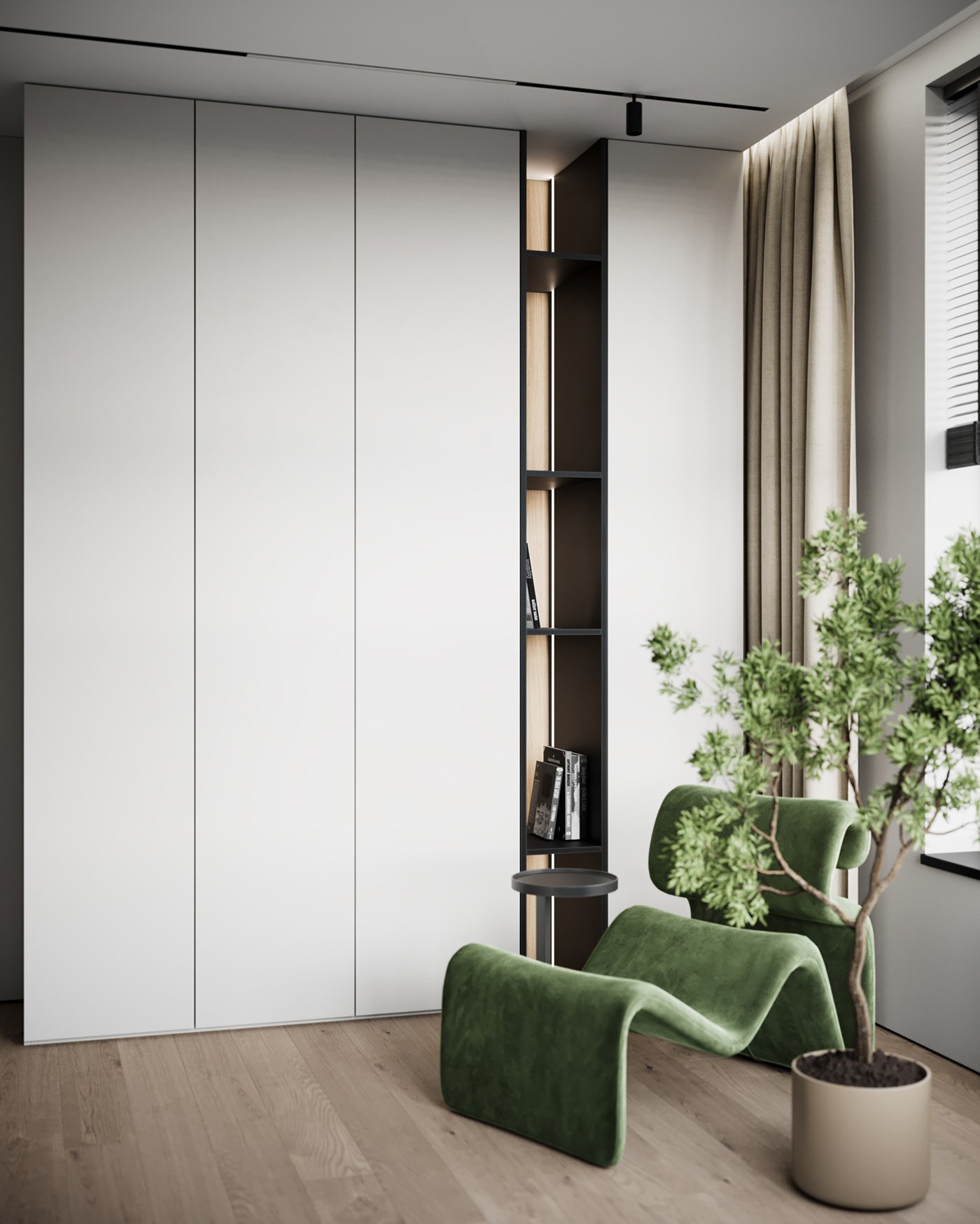 原木与绿色 打造出淡雅静气的住宅-16