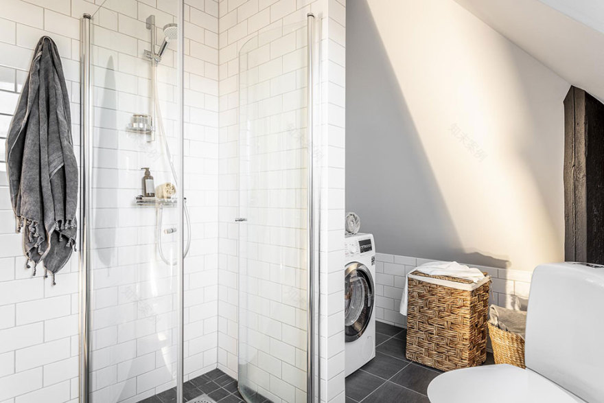 瑞典温馨阁楼公寓设计-16